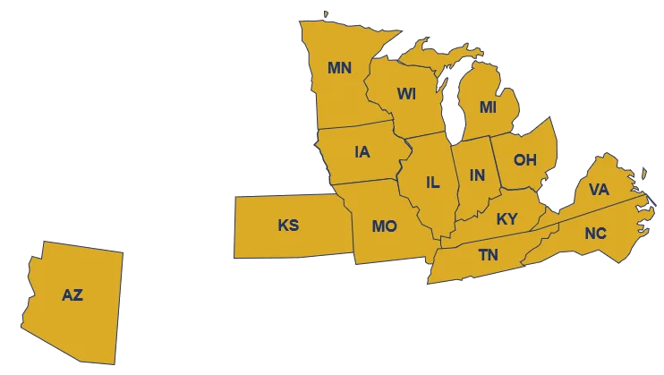areas served